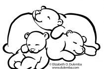 210x140 Sleeping Bear Coloring Page
