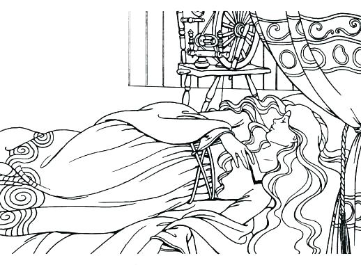 518x381 Sleeping Beauty Coloring Pages Sleeping Beauty Coloring Pages