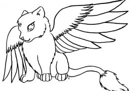 273x183 Coloring Pages Sleeping Cat Page Source Printable Realistic