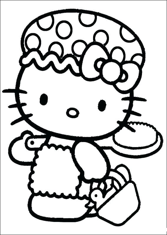 567x794 Sleepover Coloring Pages Hello Kitty Sleepover Slumber Party