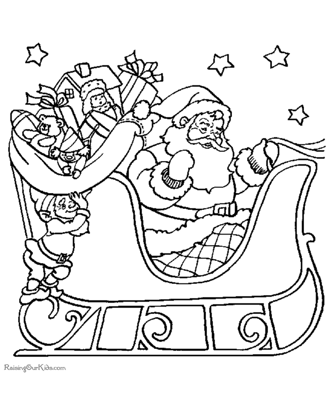 670x820 Santa And His Sleigh Coloring Pages Santa And His Sleigh Coloring