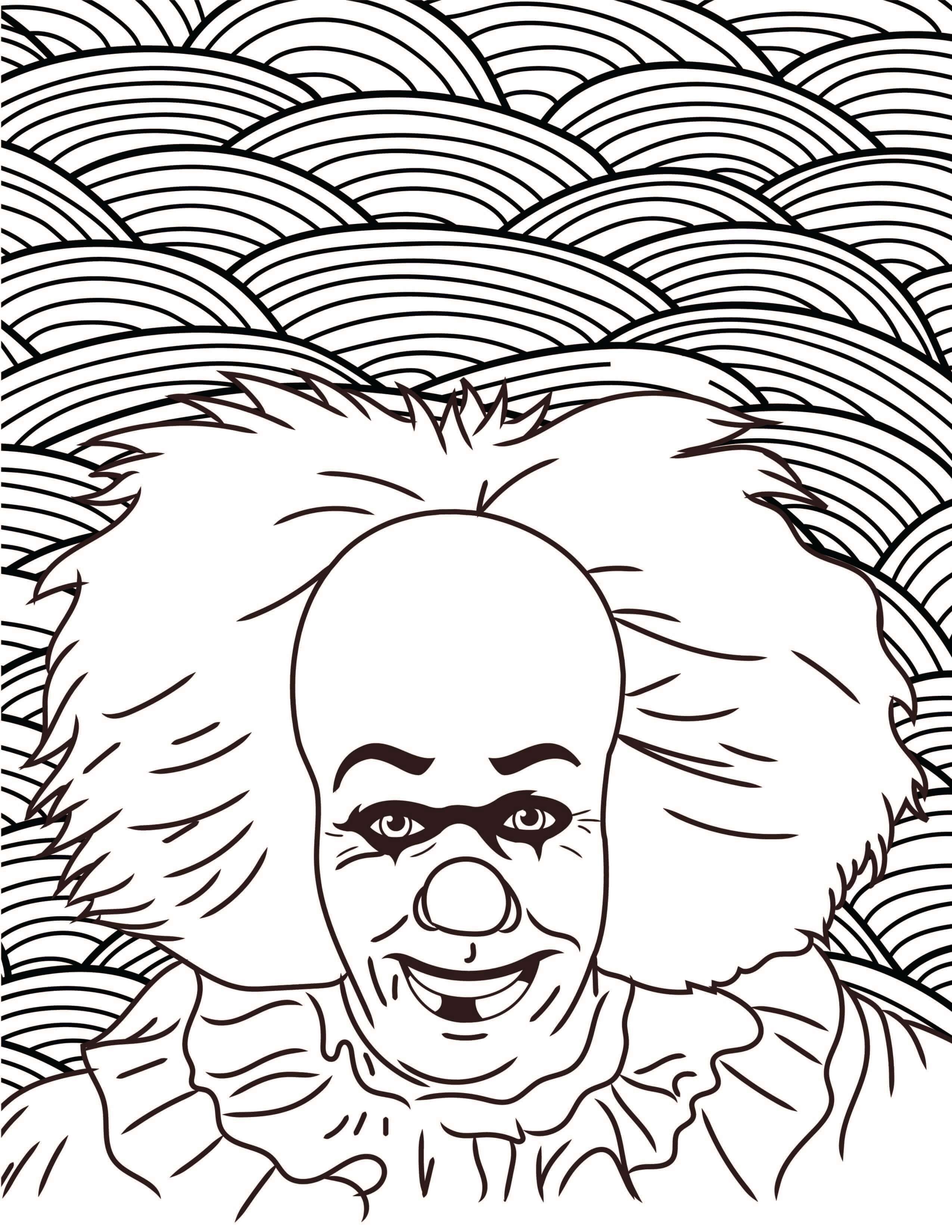 2550x3300 Horror Movies Printable Coloring Pages Costume Supercenter Blog