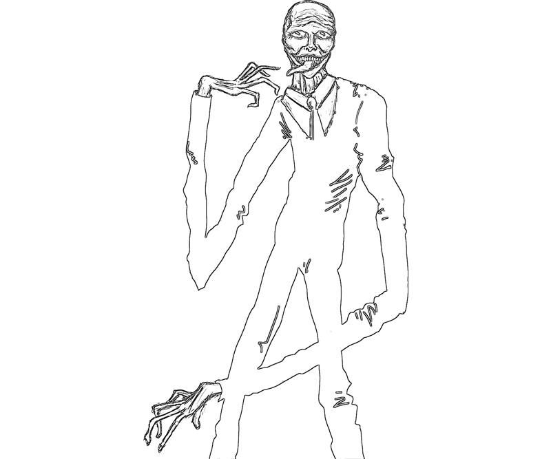800x667 Slender Man Coloring Pages