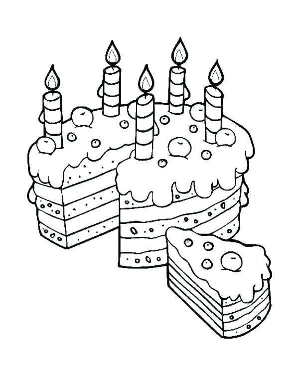 600x776 Mom Coloring Pages Birthday Cake Slice For Mom Coloring Pages Cat