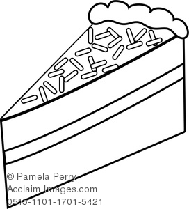 272x300 Slice Of Cake Coloring Page Clipart Stock Photography Acclaim