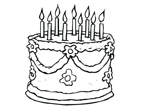 Slice Of Cake Coloring Page at GetDrawings | Free download