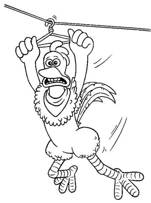 600x809 Rocky Slide On Rope In Chicken Run Coloring Pages Batch Coloring