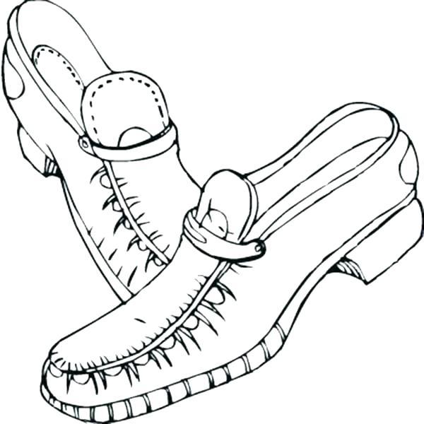 600x600 Coloring Pages Of Shoes Coloring Page Shoes Shoe Coloring Leather
