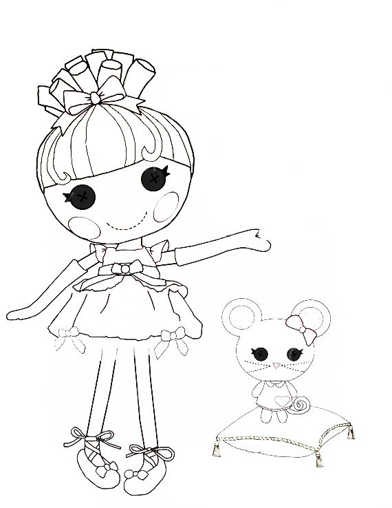 570x738 Lalaloopsy Cinder Slippers Coloring Page Coloring Pages