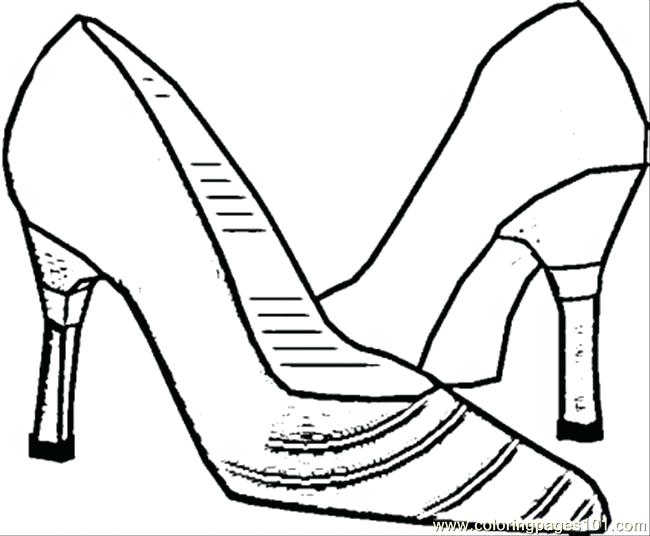 650x536 Shoes Coloring Page Shoes Coloring Page Ballet Slippers Coloring