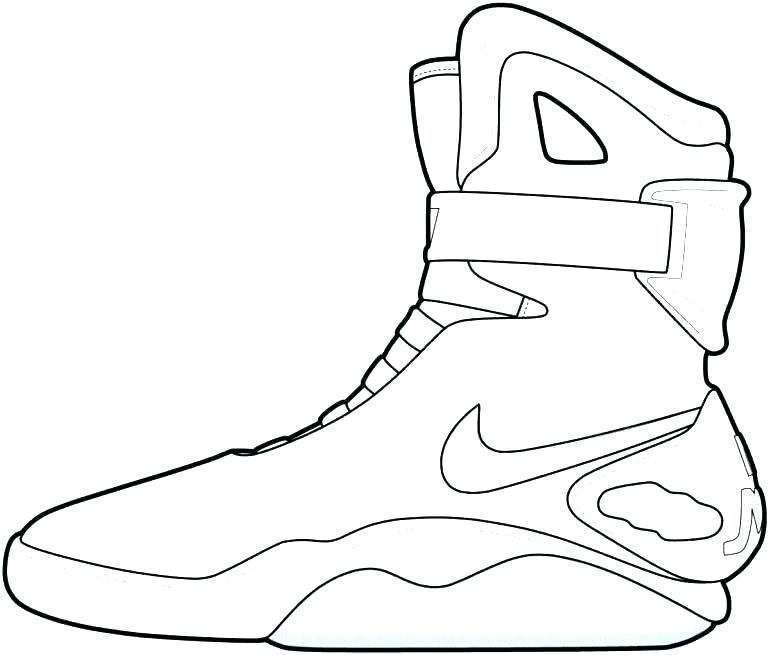 770x655 Coloring Pages Of Shoes Icontent