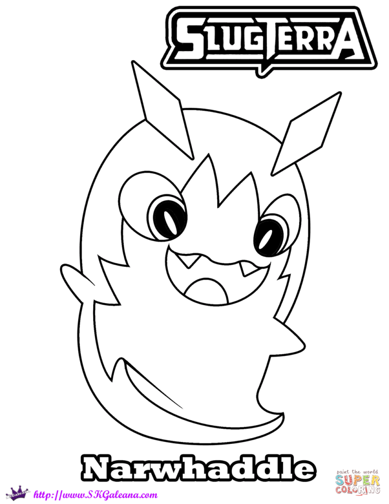 792x1024 Slugterra Coloring Pages Free Narwhaddle Get Bubbles