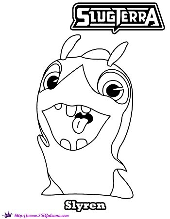 350x452 Slugterra Slyren Printable Coloring Page And Wallpaper! Skgaleana