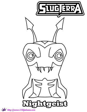 350x452 Slugterra Ghoul Coloring Pages Free Coloring Page And Wallpaper
