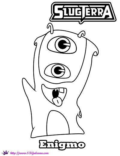 400x517 Mo The Enigmo Slug Coloring Page From Disney's Xd Slugterra Cumple