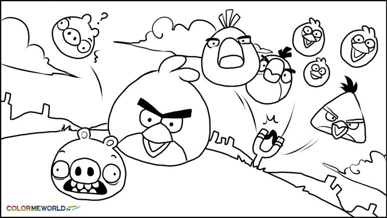 775x438 Angry Bird Printable Coloring Pages Coloring Page For Creativity