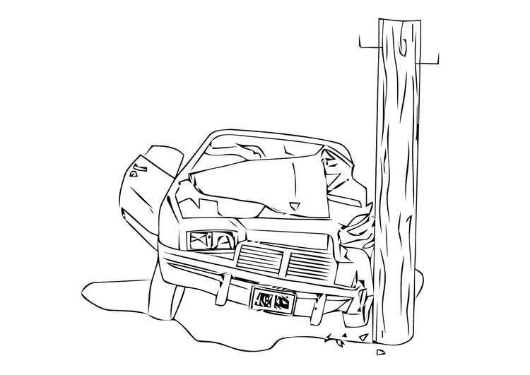 750x531 Coloring Page Car Crash