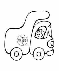 236x287 Cute Small Car Coloring Page For Preschoolers, Transportation