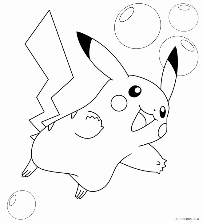 660x723 Printable Pikachu Coloring Pages For Kids