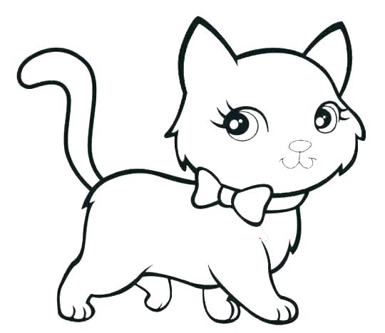 540x468 Free Cat Coloring Pages