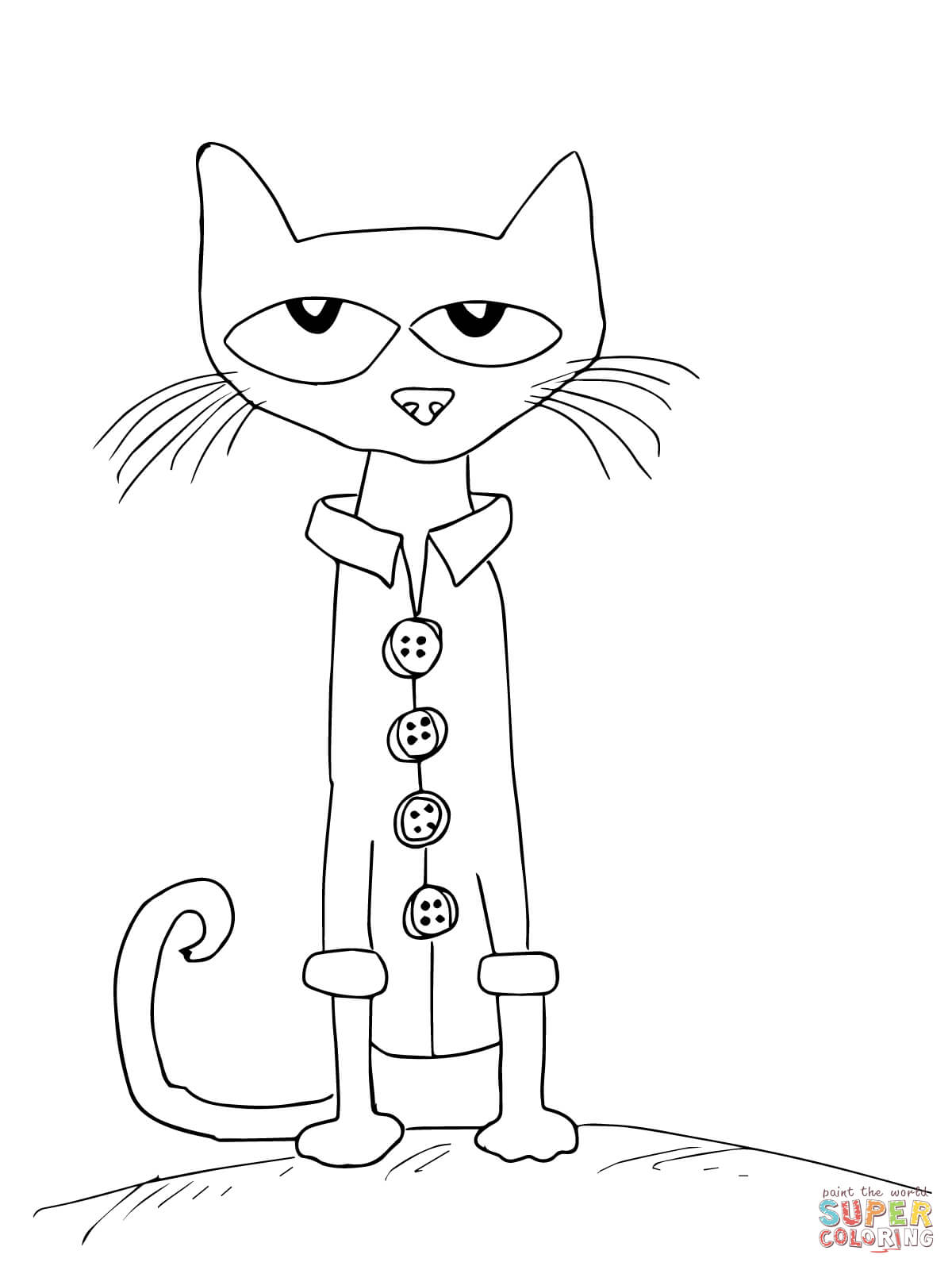 1200x1600 Pete The Cat Coloring Page The Sun Flower Pages