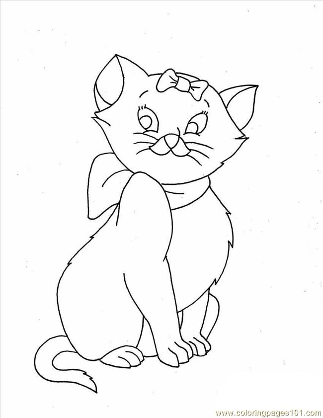650x841 Cat Coloring Pages Full Coloring Page