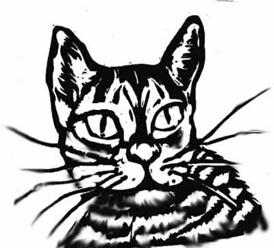 400x363 Cat Coloring Pages From Kittens To Big Cats, Small Cats And Fat Cats
