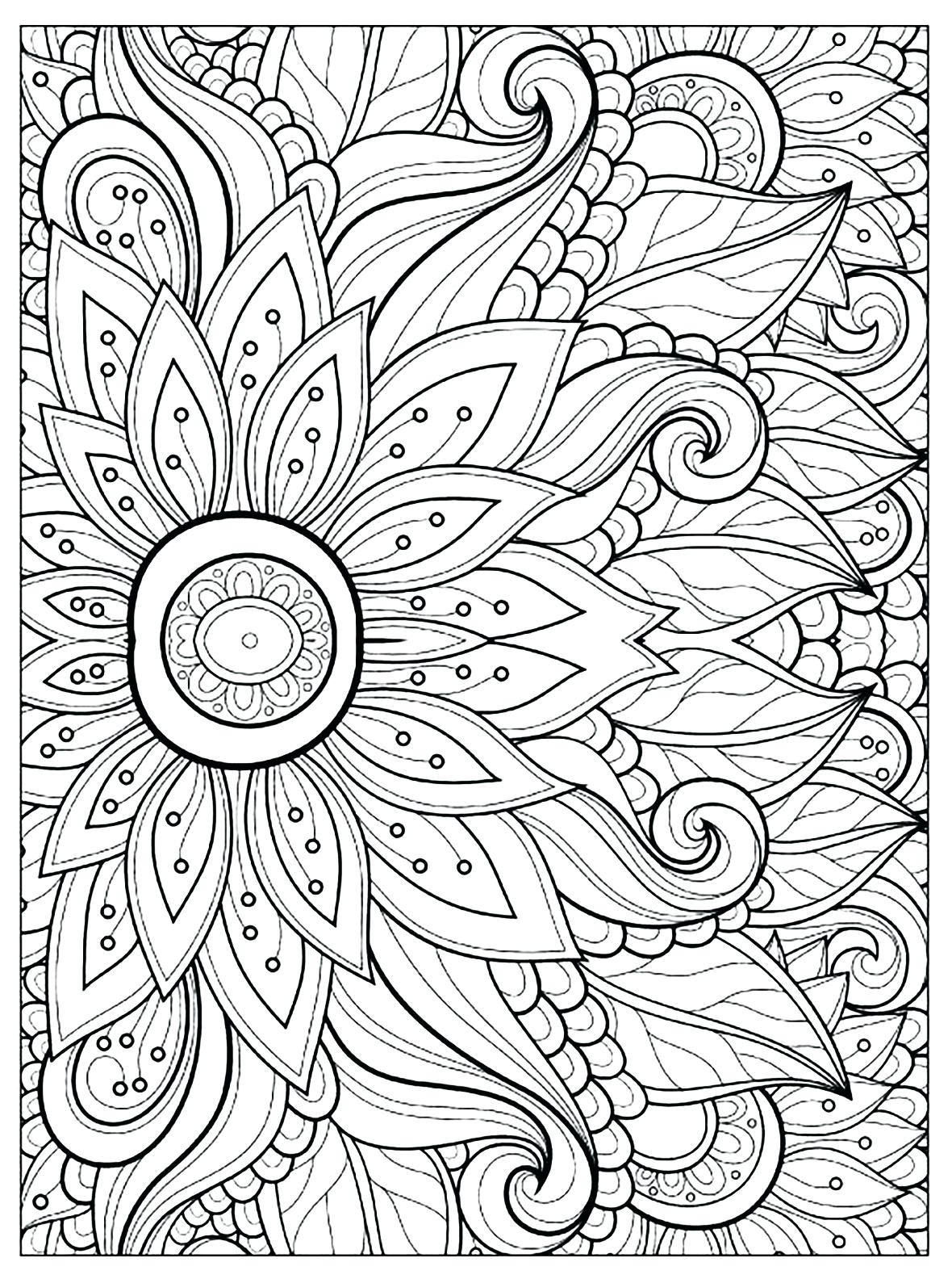 1180x1584 Coloring Page Flower Color Page Flower Coloring Pages