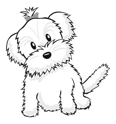 400x430 Yorkie Coloring Pages Color A Puppy! Coloring Book Pages