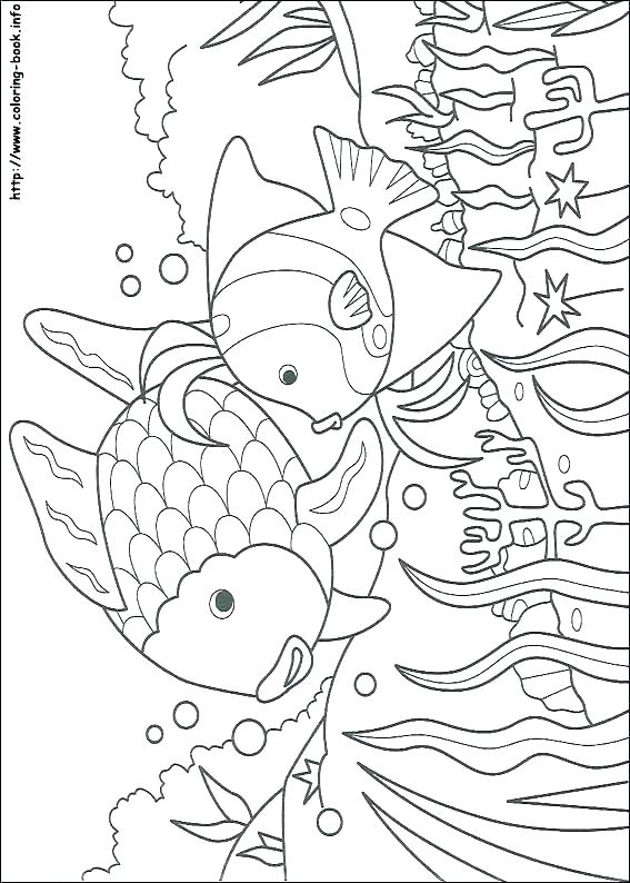 567x794 Fish Coloring Pages Printable Small Fish Coloring Pages For Kids