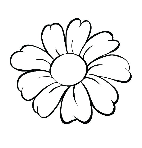 600x627 Flower Color Pages Flower Coloring Pages Packed With Flower Color