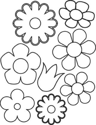 321x420 Small Flower Coloring Pages