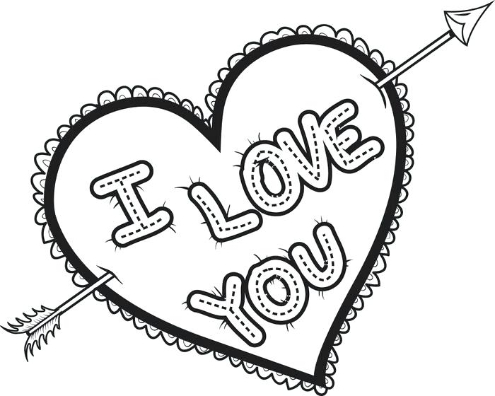 700x560 Colouring Pages Love Heart