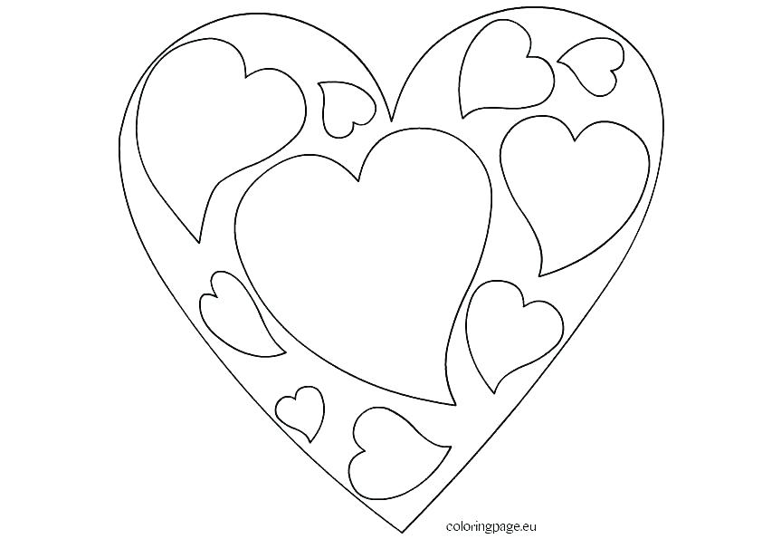 842x595 Heart Colouring Page Heart Colouring Page Small Heart Coloring