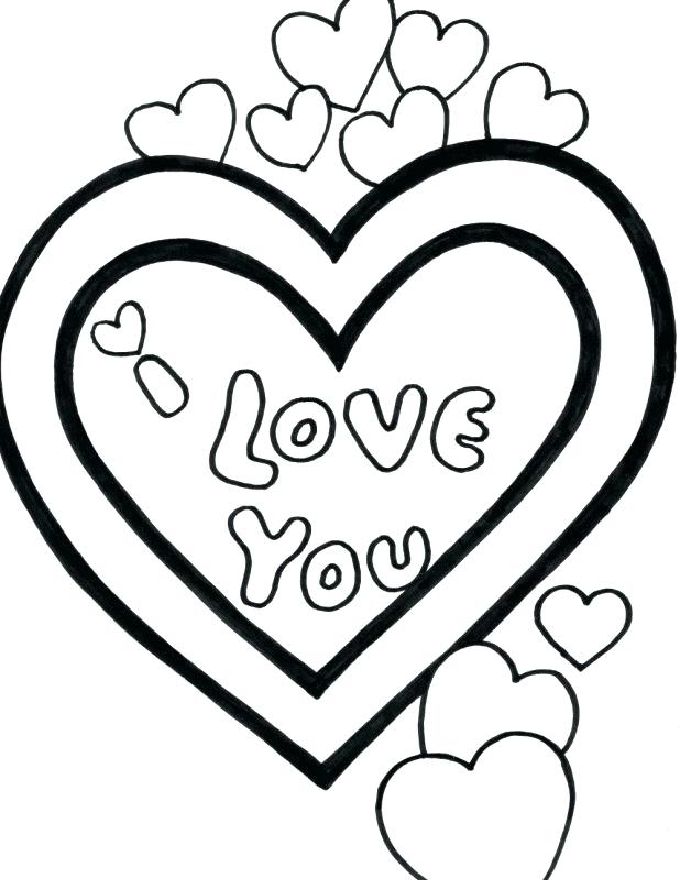 618x808 Heart Pictures To Color Small Heart Coloring Pages Valentine Heart