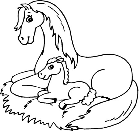 450x426 Printable Horse Coloring Pages Printable Coloring Image