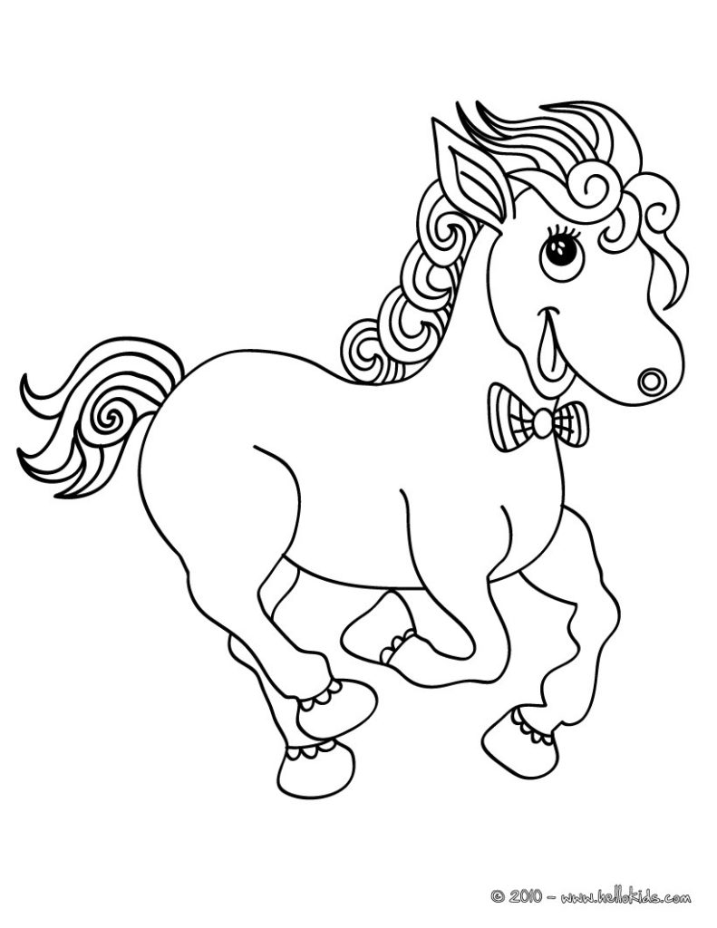 791x1024 Horse Coloring Pages Cute Little Horse Small Horse Coloring Page
