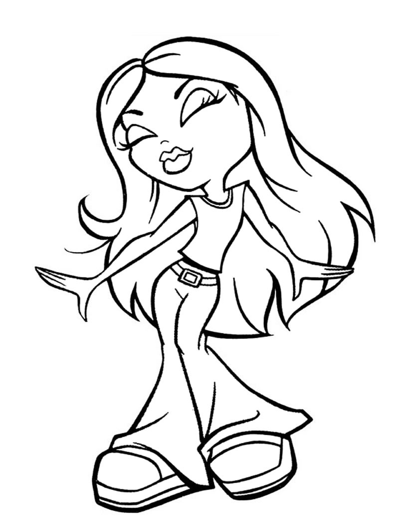 820x1060 Smart Bratz Coloring Pages
