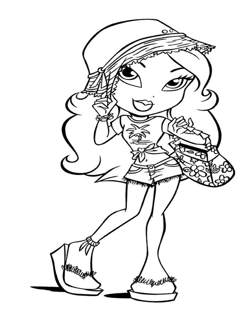 820x1060 Bratz Halloween Coloring Pages