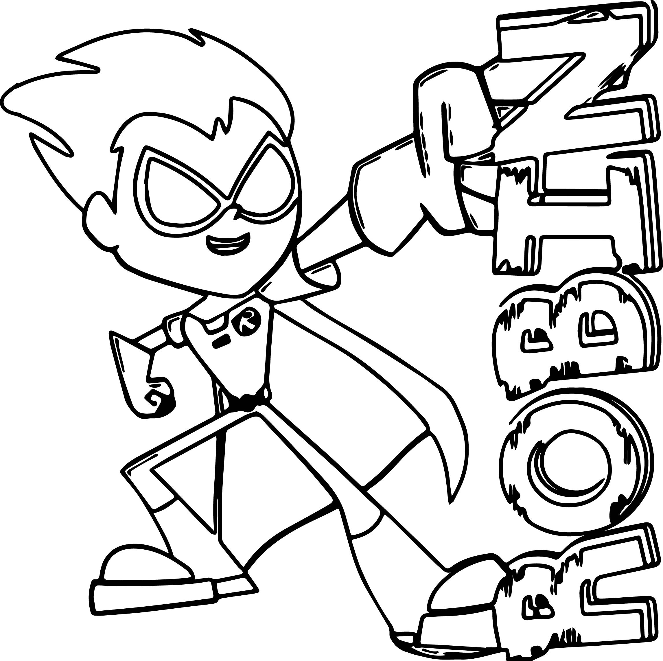 2292x2285 Teen Titans Go Coloring Pages Free Of Gta Picturesque
