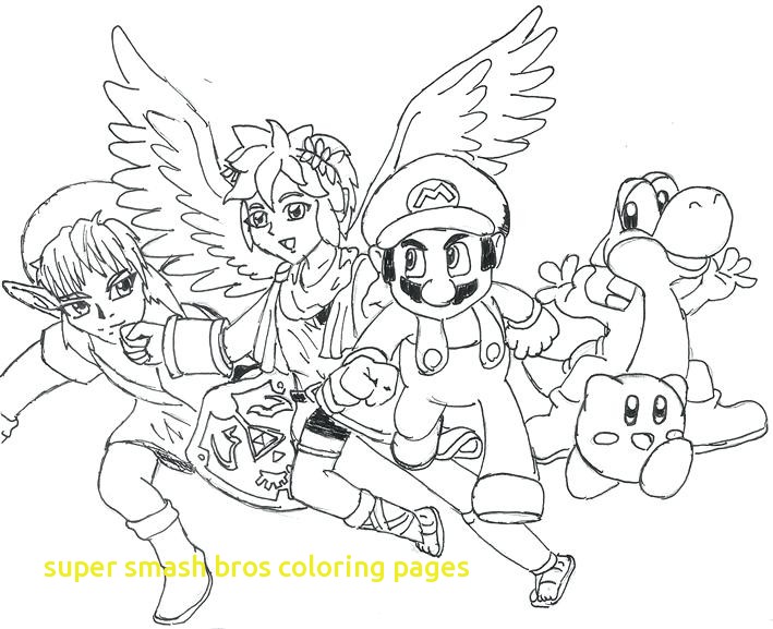 709x577 Super Smash Bros Coloring Pages With Super Smash Brothers Coloring