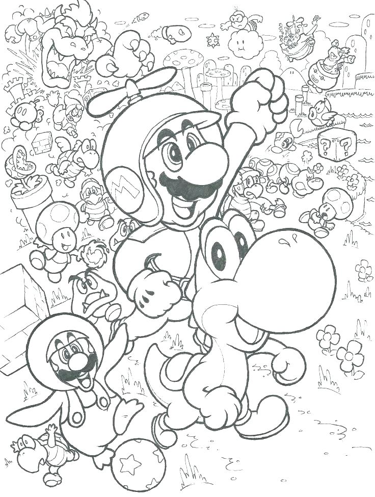 736x975 Super Mario Bros Coloring Pages Super Bros Coloring Sheet Super