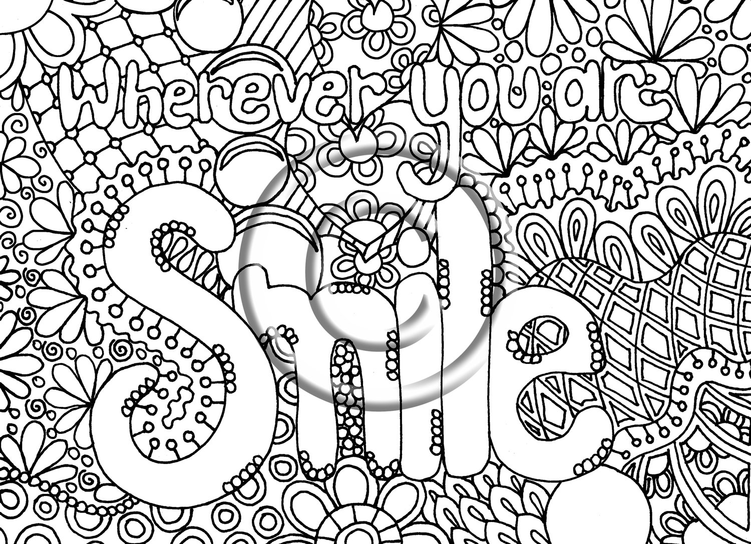 1500x1087 Coloring Pages Smile