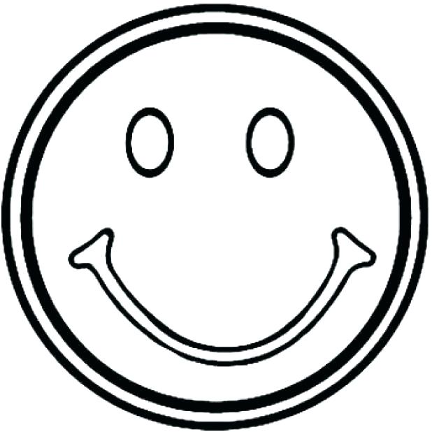 618x618 Sad Face Coloring Page Smiley Happy With Inspirations