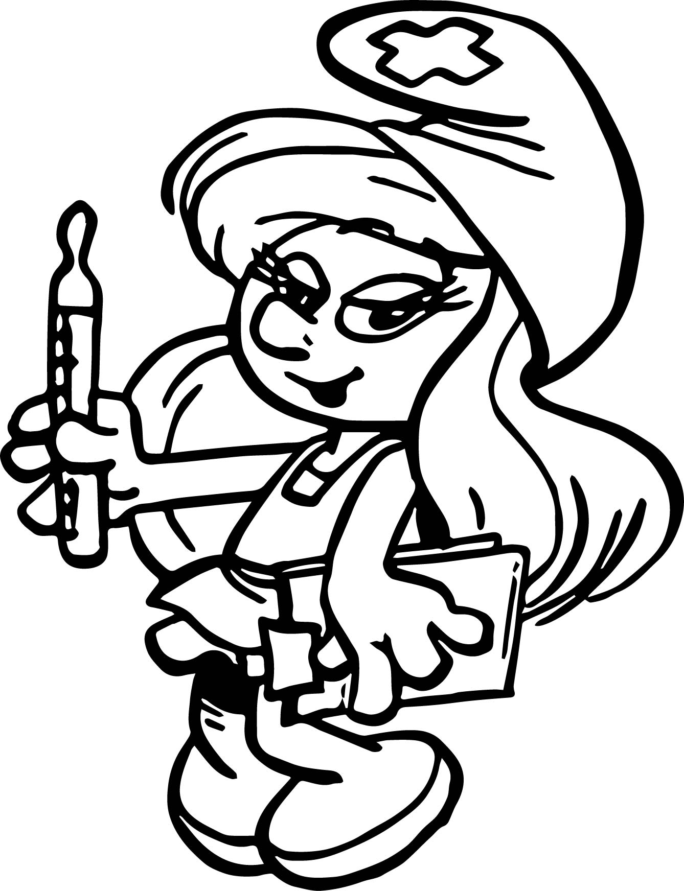 1338x1744 Smurfs Color Pictures Nurse Smurfette Coloring Page Wecoloringpage