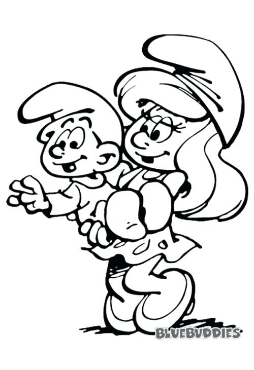 500x730 Pagina Para Colorear De Smurfette