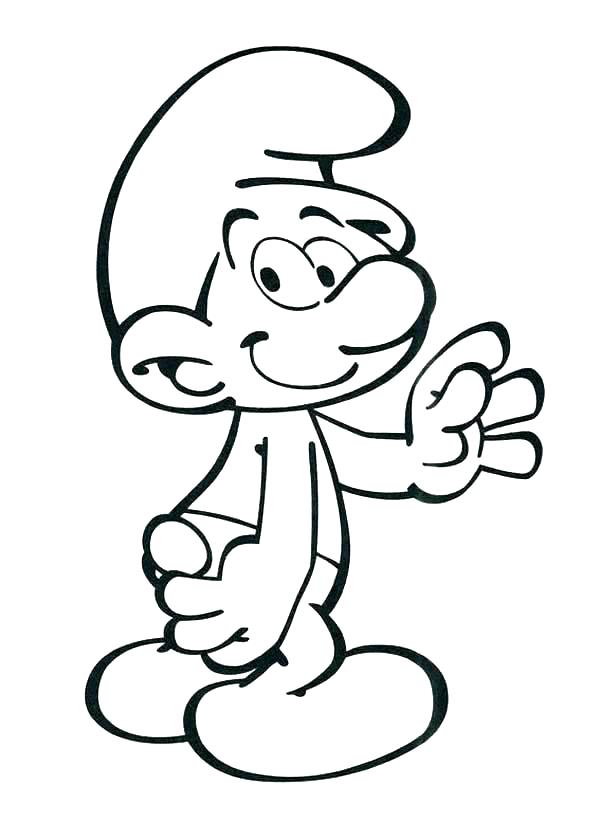 600x840 Smurfette Coloring Pages Smurf Coloring Pages Smurfs Free