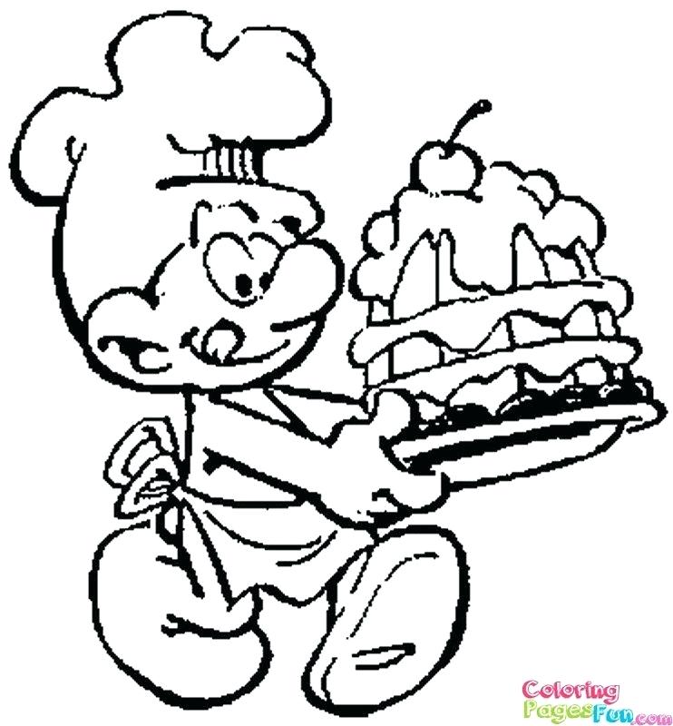 742x800 Smurf Coloring Page Smurfs Coloring Pages Sketch Coloring Page