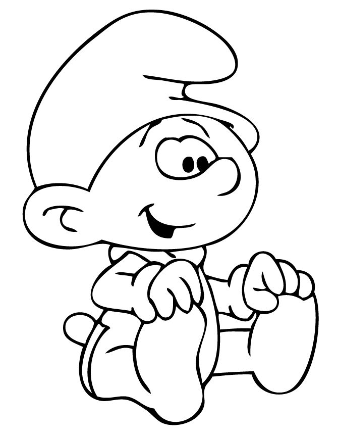 670x867 Best Smurfs Coloring Pages Images