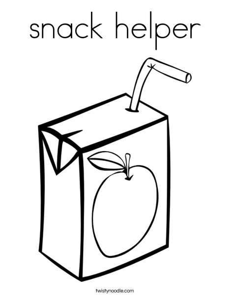 468x605 Snack Helper Coloring Page